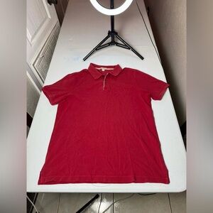 Damage Burberry Mens Polo Shirt Size L HOLES